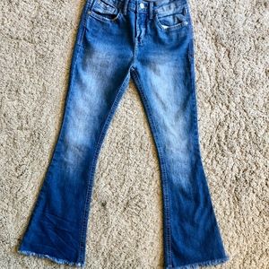 Stylish Denim Flare Pants for Girls